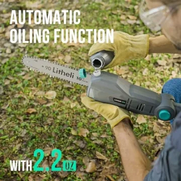 Litheli Cordless Pole Saw - 40V Powerful Tree Trimmer