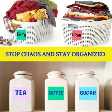 Reusable Dry Erase Sticky Notes - 6 Pack of 4 x4 Multicolor Adhesive Notes - Small Whiteboard Stickers for Labels, Lists, Reminders, and Decals