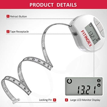 FITINDEX Smart Body Measuring Tape for Easy Body Measurements