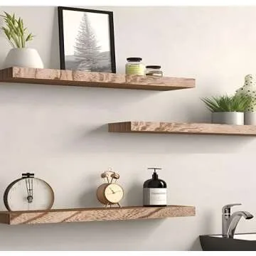 YYWUOJJ Wood Floating Shelves for Home Decor