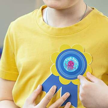 Sweetzer & Orange Reward Stickers for Teachers, 1008 Decals for Kids in 9 Designs, 1 Inch School Tags on Sheets, Classroom Teacher Supplies, Potty Training Badges and Motivational Chart