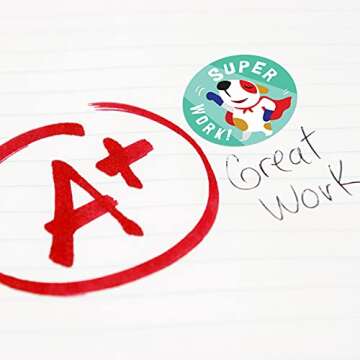 Sweetzer & Orange Reward Stickers for Teachers, 1008 Decals for Kids in 9 Designs, 1 Inch School Tags on Sheets, Classroom Teacher Supplies, Potty Training Badges and Motivational Chart