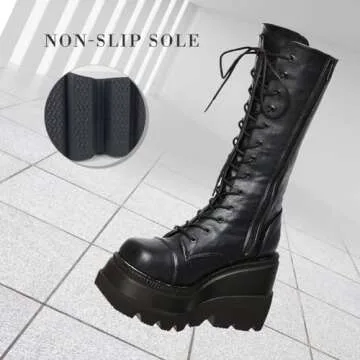 Stylish CELNEPHO Chunky Platform Boots for Women