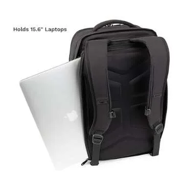 Knack Convertible Duffel Laptop Backpack, Expandable Travel Duffel Bag With 6 Day Outfit Capacity, Large Laptop Duffel Bag for Everyday Travel, Gym, and Work (Midnight Black)