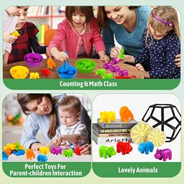 RAEQKS Counting Sorting Toys for Preschool Learning Activities