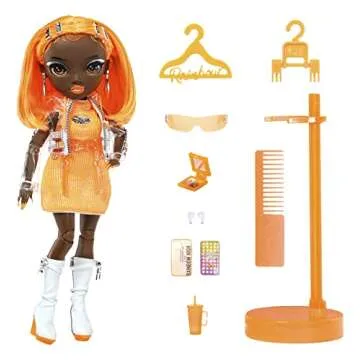 Rainbow High Michelle- Orange Fashion Doll: Stylish & Playful!