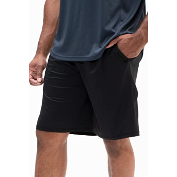 DEVOPS Men's 2-Pack Loose-Fit Workout Gym Shorts with Pockets