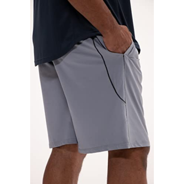 DEVOPS Men's 2-Pack Loose-Fit Workout Gym Shorts with Pockets