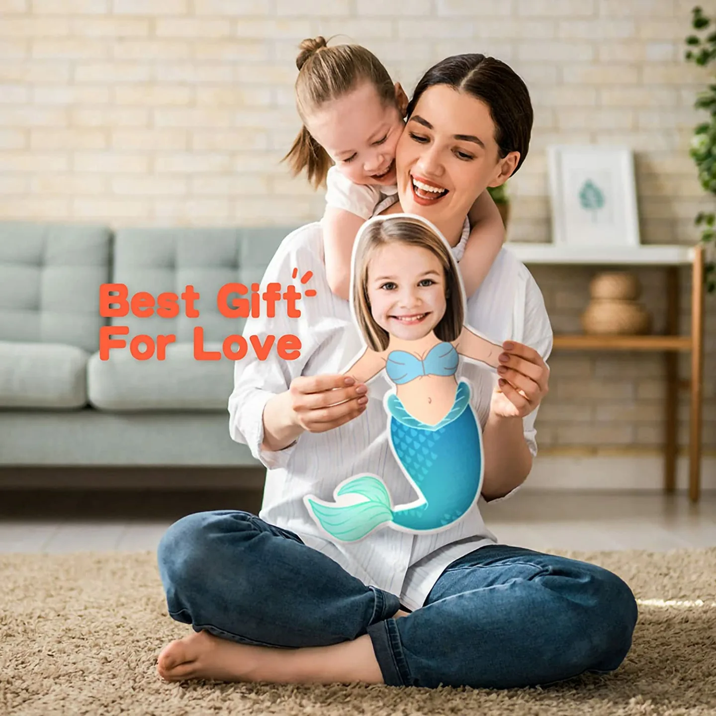 Personalized Kid's Photo Pillow - Cute & Soft Plush Gift