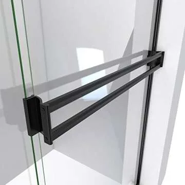 Alliance Pro BGX Sliding Shower Door - Matte Black & Clear Glass