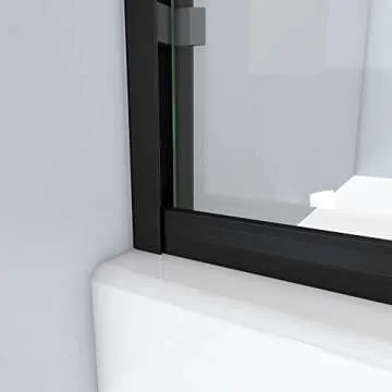 Alliance Pro BGX Sliding Shower Door - Matte Black & Clear Glass