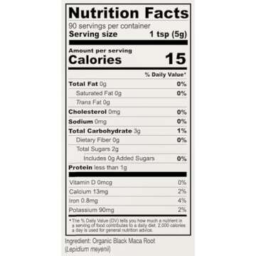 Anthony's Organic Black Maca Powder, 1 lb, Raw, Gluten Free & Non GMO