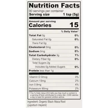 Anthony's Organic Black Maca Powder, 1 lb, Raw, Gluten Free & Non GMO