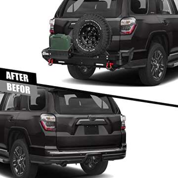 4Runner Rear Bumper with Tire Carrier & LED Lights
