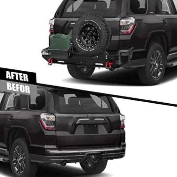 4Runner Rear Bumper with Tire Carrier & LED Lights