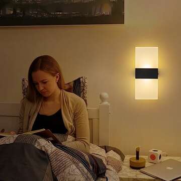 SURPALIG Touch Control Wall Sconces Set of 2 Bedside Night Light Dimmable 3600mAh Battery Operated Wall Lights for Bedroom, Rechargeable Magnetic Cordless LED Energy Saving Warm Light Wall Lamp