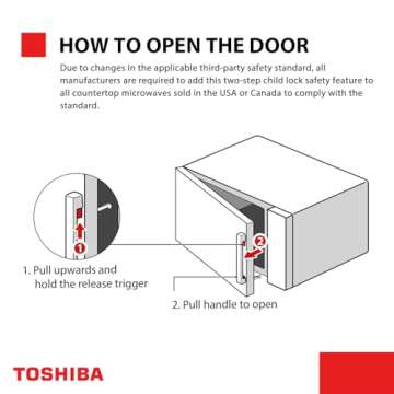 Toshiba Air Fryer Combo 4-in-1 Countertop Microwave Oven, Smart Sensor, Convection, Mute Function, P...