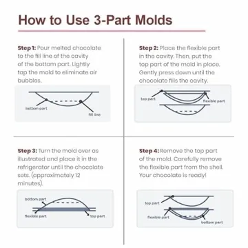 Chocolate Bomb Making Mold 70mm - Perfect for Hot Cocoa