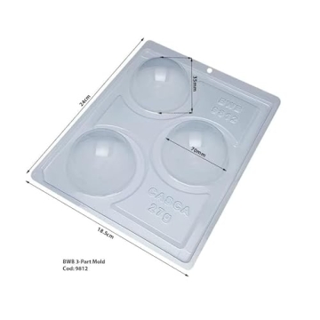 Chocolate Bomb Making Mold 70mm - Perfect for Hot Cocoa