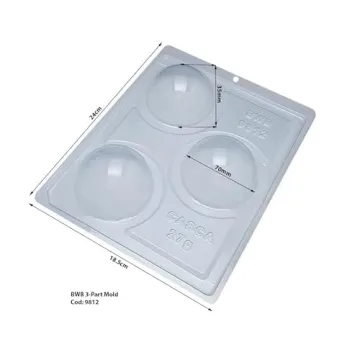Chocolate Bomb Making Mold 70mm - Perfect for Hot Cocoa