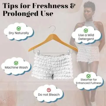 BellaSous Malco Modes White Ruffled Bloomers for Women | Halloween Costumes | Shorts & Ruffle Bloomers Pettipants | Comfortable & Stylish Halloween Underpants Outfits for Women