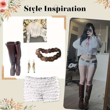 BellaSous Malco Modes White Ruffled Bloomers for Women | Halloween Costumes | Shorts & Ruffle Bloomers Pettipants | Comfortable & Stylish Halloween Underpants Outfits for Women