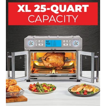 Emeril Lagasse Dual Zone 360 Air Fryer Oven Combo for Quick Meals