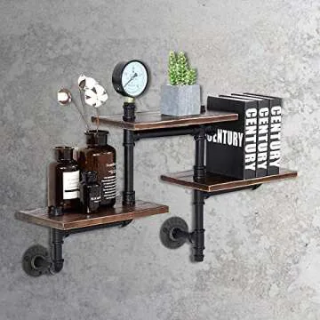 10Pcs 1/2-INCH Floor Flange Industrial Steel Malleable Cast Iron Pipe Fittings Retro Decor Furniture DIY BSP Threaded Hole