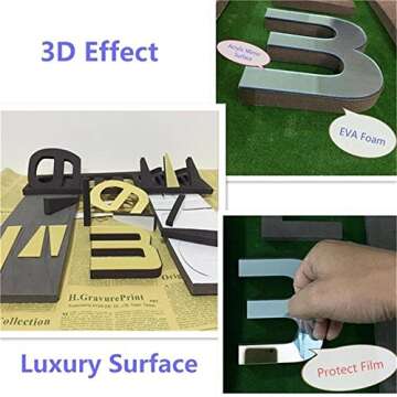 FASHION in THE CITY 3D DIY Wall Clock Creative Design Mirror Surface Wall Decorative Sticker Watches (Black)