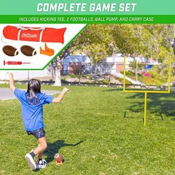 GoSports Football Field Goal Post Set - Fun for Kids and Adults