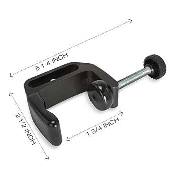 Zeromall Universal C-Clamp Mount Holder for Cameras