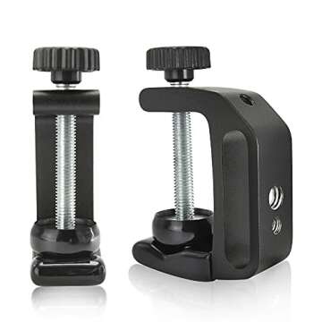 Zeromall Universal C-Clamp Mount Holder for Cameras