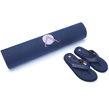 AURORAE Extra Thick Long Yoga Mat With Non-Slip Rosin