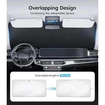 Wigoo Windshield Sun Shade with Ultimate Heat Insulation