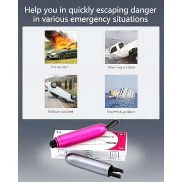 ZEN HON Car Window Breaker, Stylish Safety Hammer and Cutter Tool