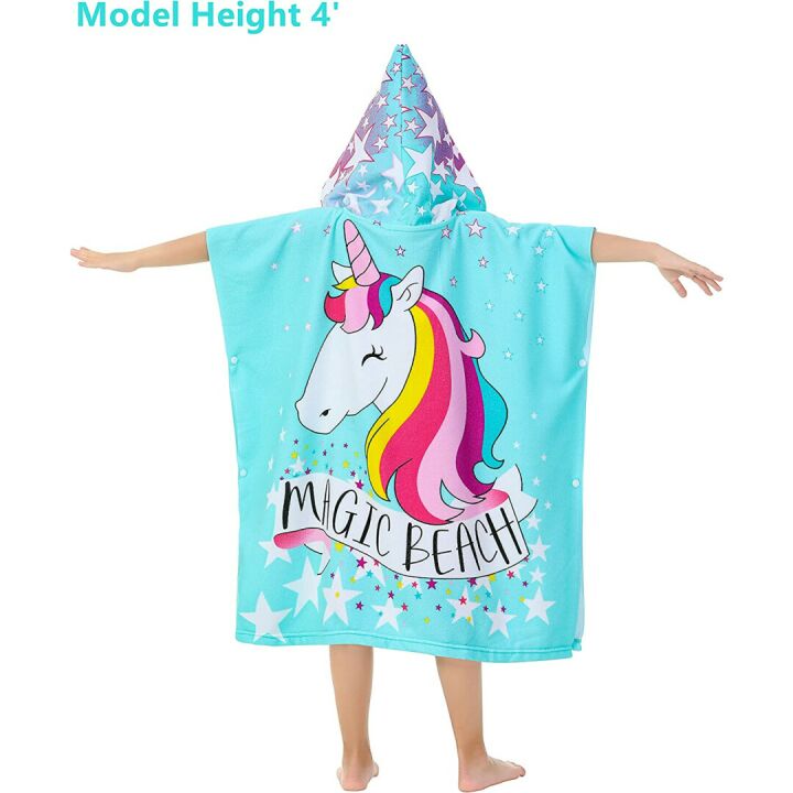 Athaelay Kids Hooded Swim Cover-ups for Girls