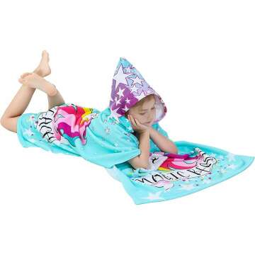 Athaelay Kids Hooded Swim Cover-ups for Girls