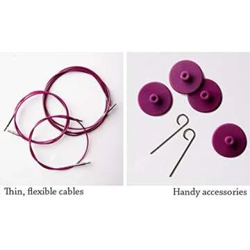 Knit Picks Options Wood Interchangeable Knitting Needle Set - US 4-11 (Rainbow)