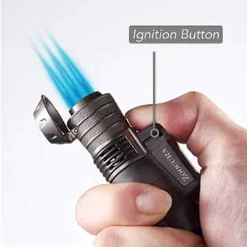 Zoocura Windproof Torch Lighter with Visible Fuel Capacity
