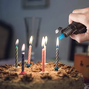 Zoocura Windproof Torch Lighter with Visible Fuel Capacity