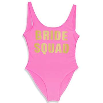 MGupzao Bachelorette Swimsuits for Bride and Squad - Stylish Monokini