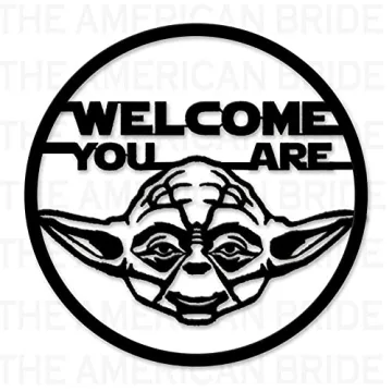 Yoda Metal Sign for Star Wars Fans - Home & Kids Decor