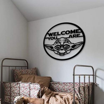 Yoda Metal Sign for Star Wars Fans - Home & Kids Decor