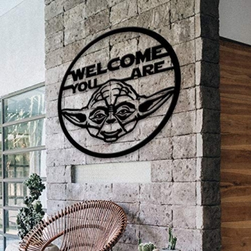 Yoda Metal Sign for Star Wars Fans - Home & Kids Decor