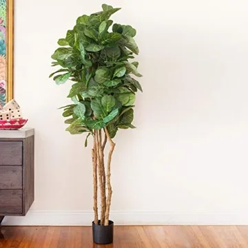 Nearly Natural 6ft Fiddle Leaf Fig Tree for Instant Elegance