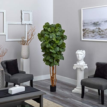 Nearly Natural 6ft Fiddle Leaf Fig Tree for Instant Elegance