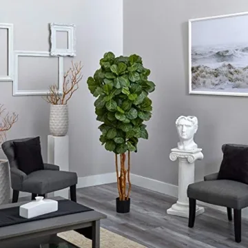 Nearly Natural 6ft Fiddle Leaf Fig Tree for Instant Elegance