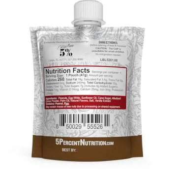 Rich Piana 5% Nutrition Snack Time | Squeezable Protein Shots | High Protein Snack Pouches | Convenient, Real Food Protein from Peanuts & Egg Whites | 10-Count (Chocolate Peanut Butter)