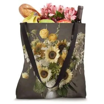 Light Sunflowers Floral Tote Bag for Flower Lovers