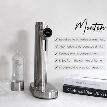 MonTen Sparkling Water Maker - Eco-Friendly & Stylish
